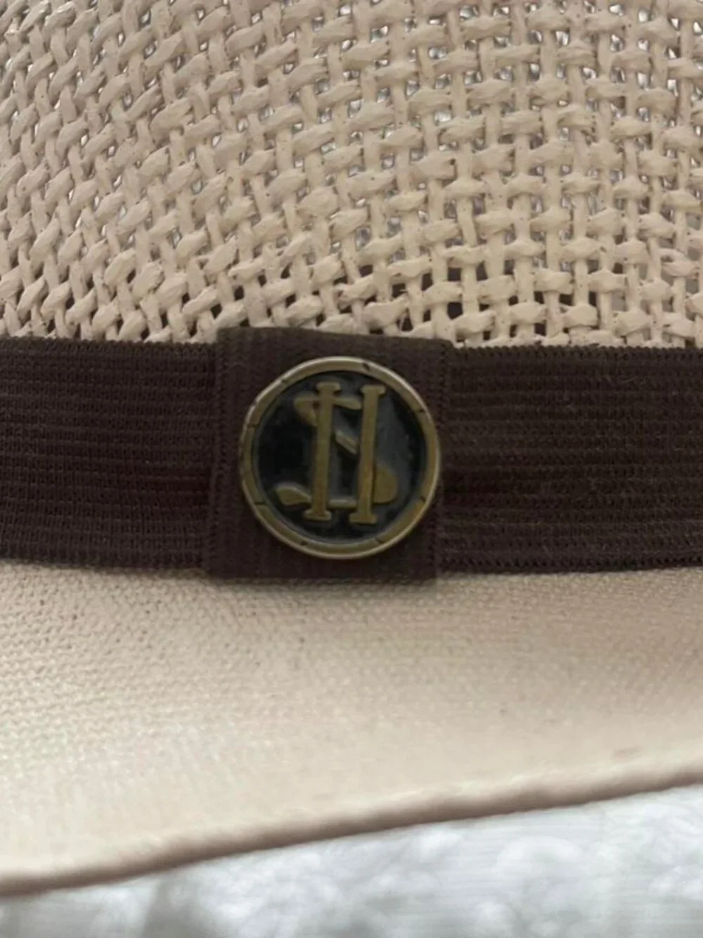 Kids Som-Her Cream Panama Hat with Black Band - Beige / Kids